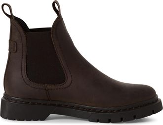 Tamaris Tamaris Dames Bruine Leren Klassieke Chelsea Enkellaarsjes