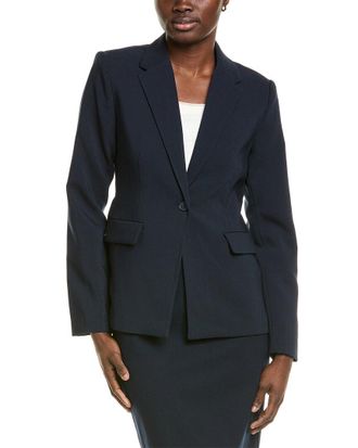 T Tahari One-Button Blazer