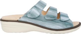 Ganter Blauwe Wijde Pasvorm Dames Sandaal - Dames - Sleehakken - Blauw - 36 EU - Schoenen