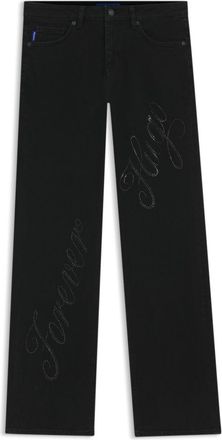 HUGO BOSS Slim-fit jeans with rhinestone logos