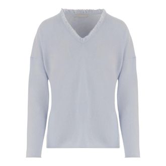 Allude Dames, Truien, Blauw, Maat: XS Wol