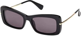 Max Mara Zonnebril - Dames - Zonnebrillen - Zwart - 54 MM - Accessoires