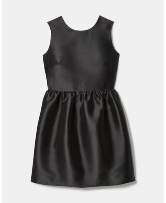 Kate Spade New York Womens Fit-And-Flare Bow Dress - Black - Size 16 UK