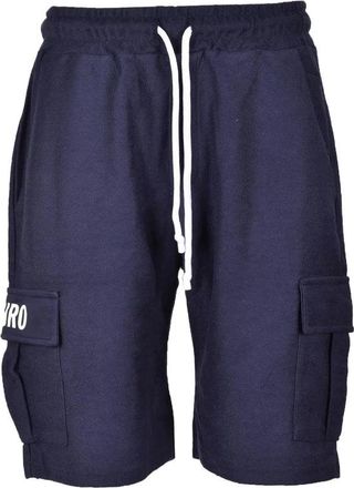 Takeshy Kurosawa Blue Cargo Cotton Bermuda Shorts