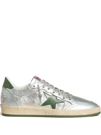 Golden Goose Ball Star sneakers - men - Cotton/Rubber/Buffalo Leather - 42 - Silver