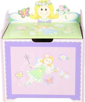 OEM Cofre De Juguetes De Madera Para Ni&ntilde;as Princesa Pa&iacute;s De Las Hadas
