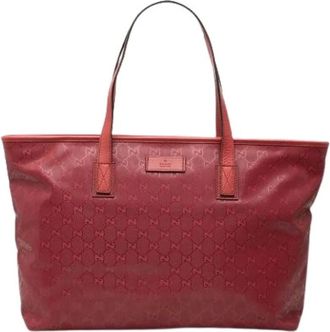 Gucci Pre-owned Tote Bags, female, Red, Size: ONE SIZE Pre-owned Vintage Tote Bag