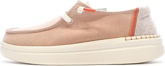 HeyDude Wendy Rise Chambray - Womens Shoes - Rose - Size UK 6