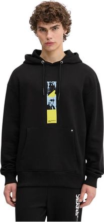 Karl Lagerfeld Print Hoodie - Heren - Hoodies - Zwart - L - Katoen - Hoodies & sweatvesten