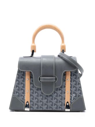 Goyard Borsa a tracolla Saigon Structured PM in tela Goyardine 2020 - Grigio