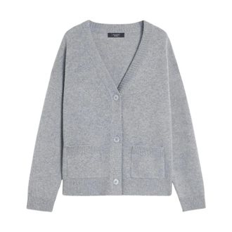 Max Mara Dames, Truien, Grijs, Maat: L Kasjmier