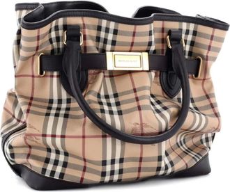 Burberry Golderton Haymarket Coated Canvas Medium tote bag - Toni neutri