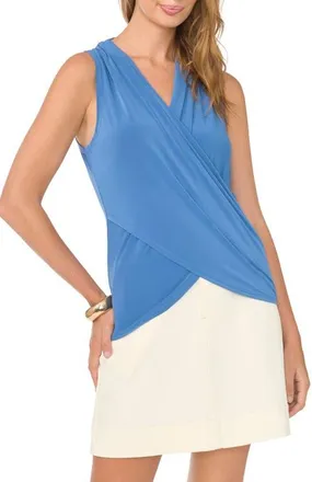 Vince Camuto Crossover Tank in Denim Navy at Nordstrom, Size Xx-Small