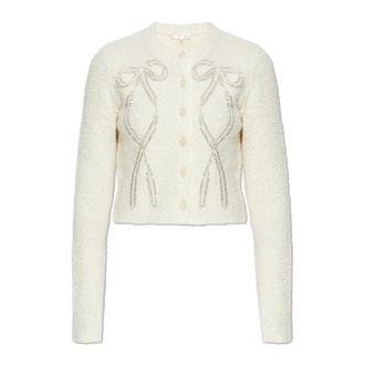 LoveShackFancy Cardigans, female, Beige, Size: XS Cardigan Leocadia