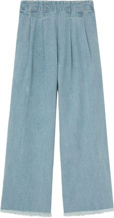 Sea New York pleat-detail wide-leg jeans - women - Cotton - 2 - Blue