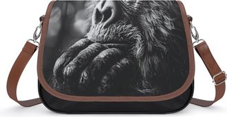 Generic Bigfoot Sasquatch Crossbody Bags for Women Shoulder Messenger Bag Purse Handbags