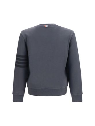 Thom Browne 4-Bar Crewneck Sweatshirt - Gray
