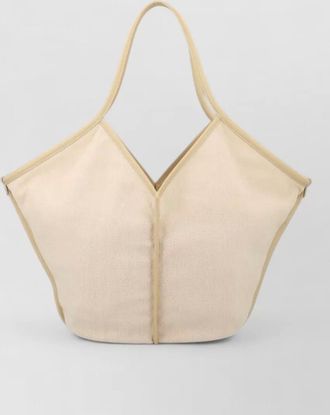 Hereu dual handle leather tote bag