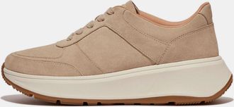 FitFlop Womens Fit Flop F-Mode Flatform Trainers in Beige