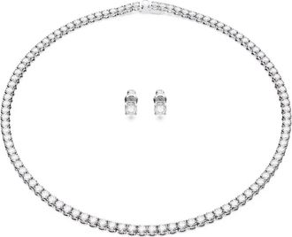 Swarovski Matrix Tennis Set - Dames - Kettingen - Grijs - ONE Size - Accessoires