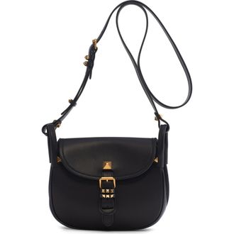 Valentino Garavani Small Flaneuse Leather Shoulder Bag in Black at Nordstrom