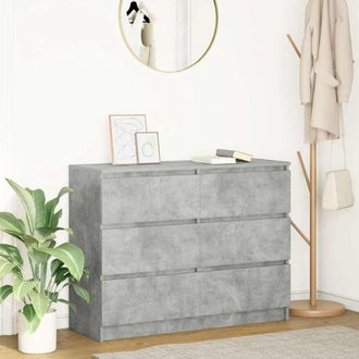 Berkfield Home Sideboard Concrete Grey 100x35x76 cm Engineered Wood | Size: 100 x 35 x 76 cm