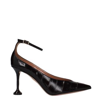 Aquazzura Brown Leather High Heel Womens Pumps