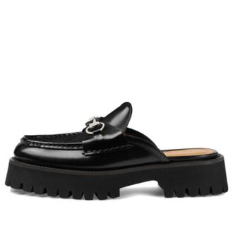 Gucci (WMNS) Gucci Mule with Horsebit Black Leather 764207-DS800-1000