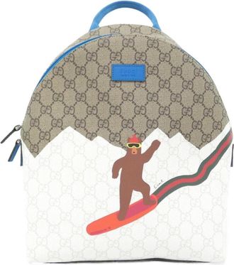 Gucci Beige Multi-Color Gg Supreme Backpack (Pre-Owned)