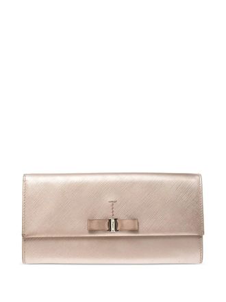 Ferragamo leather wallet - Neutrals