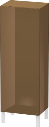 Duravit Armario Semi Alto Duravit L-cube, Anchura 500mm, Profundidad 363mm, 1 Puerta, Abatible A La Izquierda, Color: Marr&oacute;n Oliva Laca Alto Brillo - Lc1179l6