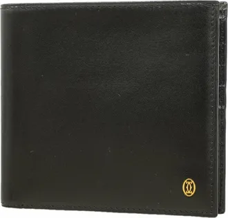 Cartier Black Leather Wallet (Bi-Fold) (Pre-Owned)