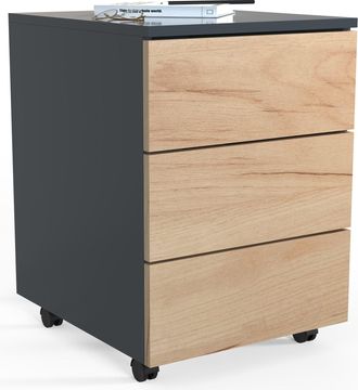 ebuy24 Ebuy24 - Vcm Roll Container Contenedor Lateral Con Cajones Dimensiones Aprox. Al. 55 X An. 39 X P. 45 Cm Contenedor De Oficina - Dalosa 3 Cajones (ant