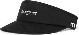 Travis Mathew Golf Sucks Adjustable Visor in Black at Nordstrom, Size One Size Oz