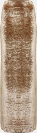 Brunello Cucinelli High-rise velvet maxi skirt