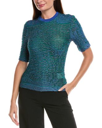M Missoni Textured Wool-Blend Top