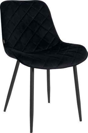 Clp Silla De Comedor Springs En Terciopelo Negro