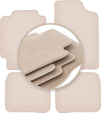 OEM Alfombrillas Beige Premium Para Toyota Corolla E10 Hatchback, Station Wagon, Sedan 1992-1997