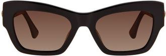 Kurt Geiger 53mm Sunglasses in Black/brown Sf Pz at Nordstrom