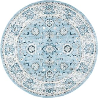 Safavieh Alfombra azul claro/crema 160 x 160 cm