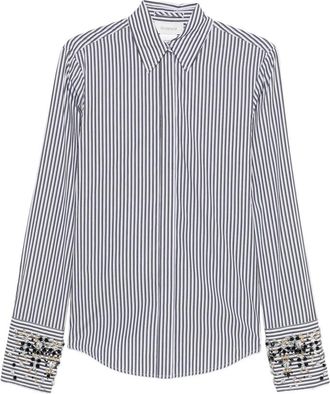 Sportmax Embellished Striped Shirt