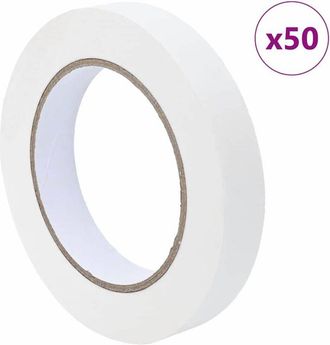 vidaXL Cintas De Enmascarar Para Pintores 50 Pcs 19mm X 50m Papel Vidaxl