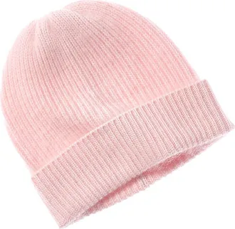 Sofiacashmere Sofiacashmere Brushed Cashmere Chunky Rib Hat