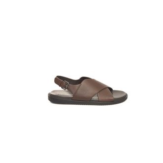 Cerruti Brown Cowhide Men Mens Sandal
