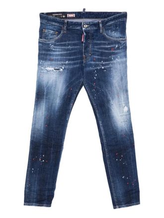 Dsquared2 Skater distressed paint jeans - Blu