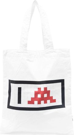 Comme Des Gar&ccedil;ons graphic-print tote bag - women - Cotton - OS - White