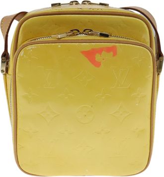 Louis Vuitton Wooster Yellow Patent Leather Shoulder Bag (Pre-Owned)