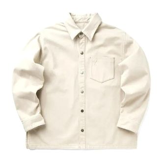 Ami Denim Shirts, male, Beige, Size: M Camicia