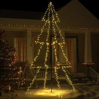 vidaXL &Aacute;rbol De Navidad 360 Luces Led Interior Y Exterior 143x250 Cm Vidaxl