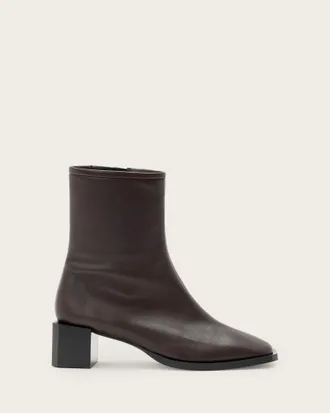 AllSaints Avril Leather Ankle Boots